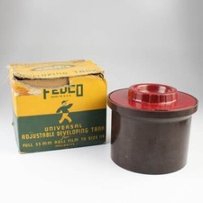 Fedco Adjustable Darkroom Film Developing Tank - Vintage Red  Brown Bakelite