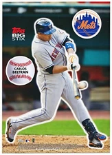 CARLOS BELTRAN 2008 TOPPS BIG STIX 5X7 STICKER SHEET (METS)