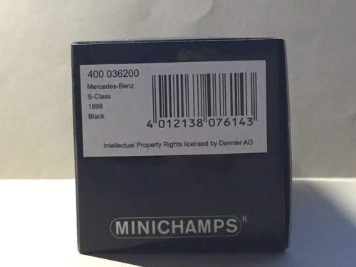 Minichamps 1:43 Mercedes-Benz S-Class 1998 Black Modell Nr: 400 036200 - Picture 8 of 8