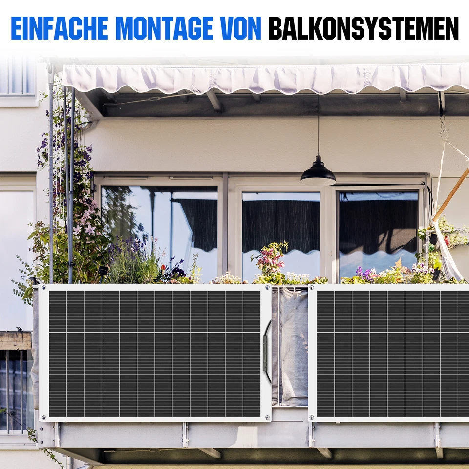 130W 260W Flexibel Solarpanel Solarmodule Kit solaranlage Mono Wohnmobil Boot RV - Bild 2 von 4