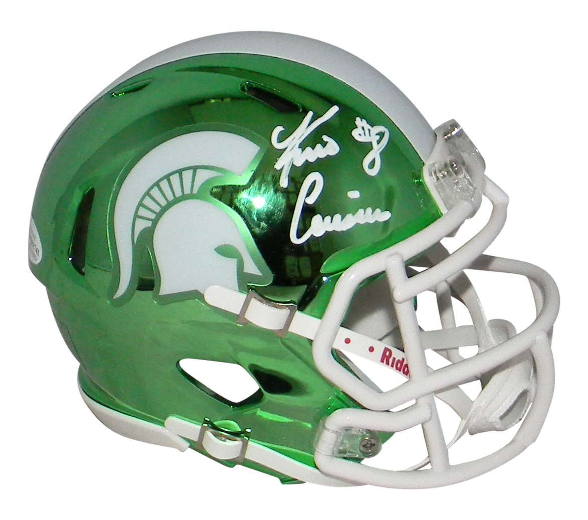 Kirk Cousins Autographed Signed Michigan State Spartans CHROME SPEED MINI HELMET BECKETT 