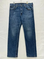 Levi's 505 Regular Fit Straight Leg Jeans Men's 36 x 32 - Medium Wash Mid Rise