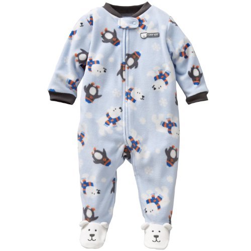carter's polar bear fleece pajamas