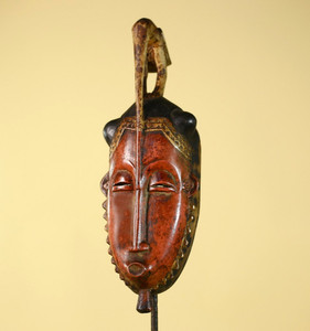 Hand Carved African Tribal Wooden Mask With Tall Crest – Wall Art Decor-G6148