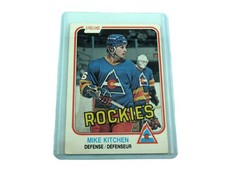 1981 OPC O-Pee-Chee Hockey Card #83 Mike Kitchen Ungraded with Top Loader