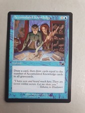 Accumulated Knowledge , MTG Nemesis (2000). Common Blue Instant NM