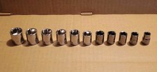 DeWalt 11 Piece METRIC 6 Point Socket Set For 3/8" Inch Drive