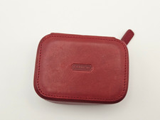 VTG Coach Y2K Red Leather Embossed Triple Pil...