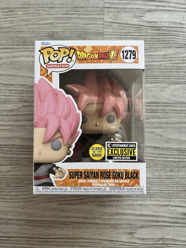 Funko Pop! DBS - Super Saiyan Rose Goku Black GITD EE Exc #1279 & Pop Protector