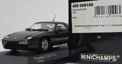 Porsche 928 GTS 1991 Black 1:43 Minichamps 400068100 EXTREMELY