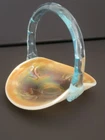 Fenton Kittens Basket - Aqua Opal - By Dorothy Taylor- FREE SHIPPING!