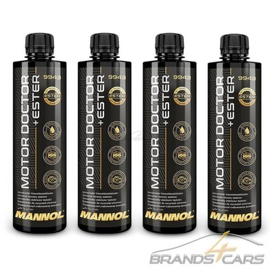 4x MANNOL 450ml MOTOR DOCTOR +ESTER MOTORÖL-ADDITIV VERSCHLEISS MOTORSCHUTZ 1599