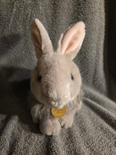 Miyoni by Aurora Adorable Grey Bunny Rabbit Stuffed Plush Animal With Tag