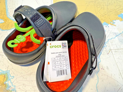 Crocs Bistro Pro Work LiteRide Clog Mens Size 8 Womens Size 10 Black