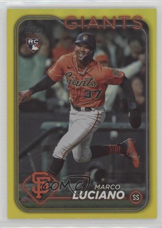 2024 Topps Series 1 Yellow Foil Marco Luciano #232 19mf