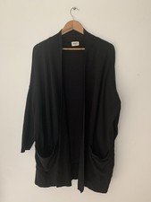 Pact 100 Organic Cotton Airplane Wrap Cardigan Black XL/XXL Travel Packable