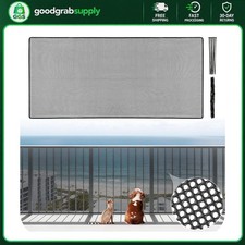 Balcony Safety Net 6.5ft x 3ft Polyester Reusable Mesh for Pets