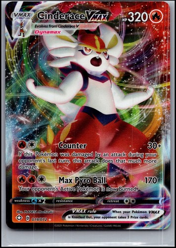 CINDERACE VMAX 019/072 Shining Fates HOLO NM