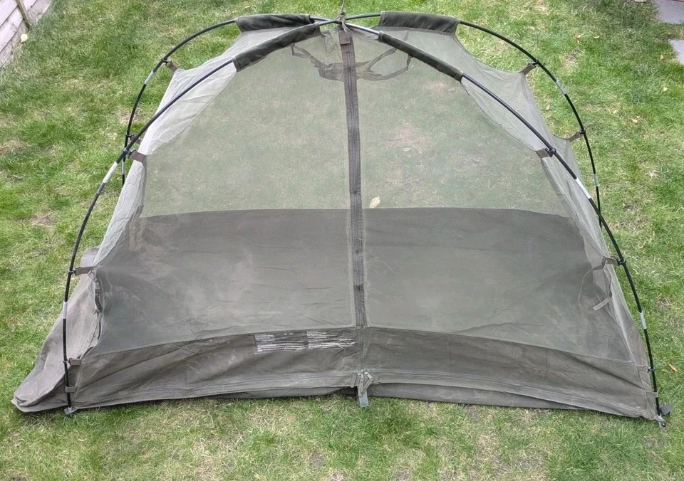 British Army Cot Mounted Mosquito Net Tent Camp Bed Insect Mesh - Image 2 of 3