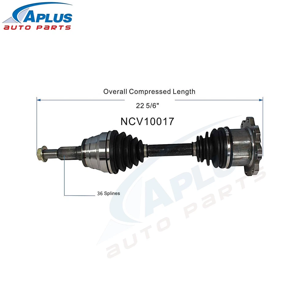 Eje delantero CV para Chevy Silverado GMC Sierra 2500HD 3500HD 2011-2019 8 orejetas Foto 4 de 4