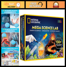 Mega Science Lab Kit for Kids - 75 Easy Experiments, Earth Science Chemistry S