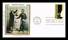 US COVER NATIONAL ARCHIVES 50TH ANNIVERSARY FDC COLORANO SILK CACHET