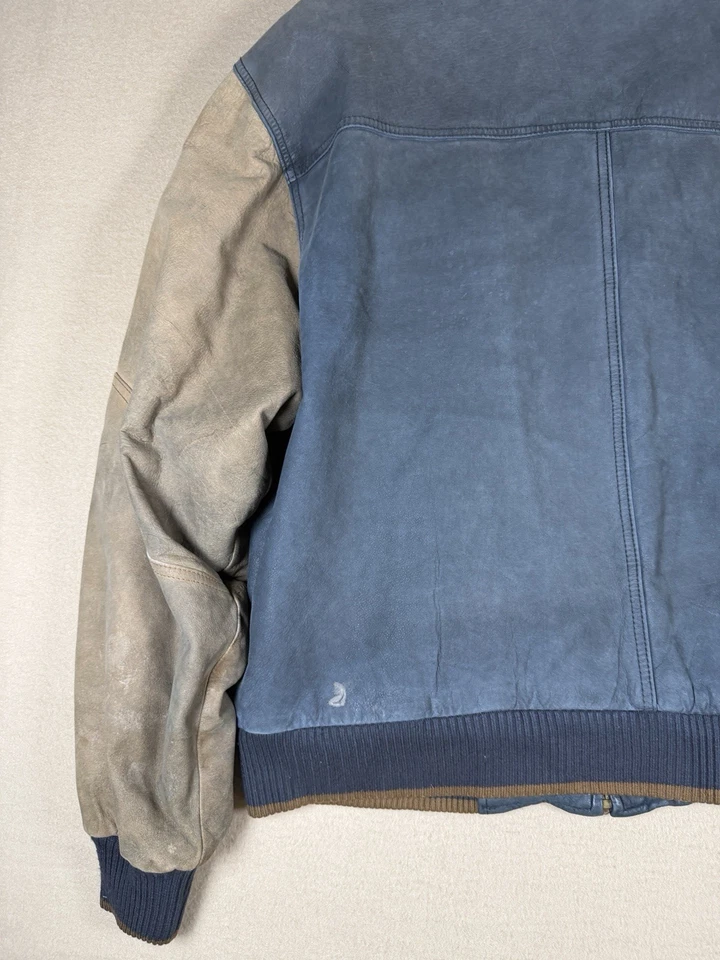 Chaqueta de bombardero de gamuza vintage de los 90 solo para miembros para hombre talla XL rara Foto 3 de 4