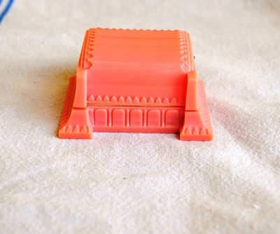 Vtg Pink Celluloid Presentation Ring Box Art Deco Warner J.C. Co.