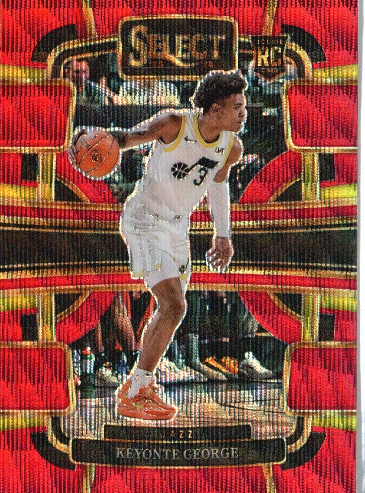 2023-24 Panini Select #75 Keyonte George Red Wave Prizms
