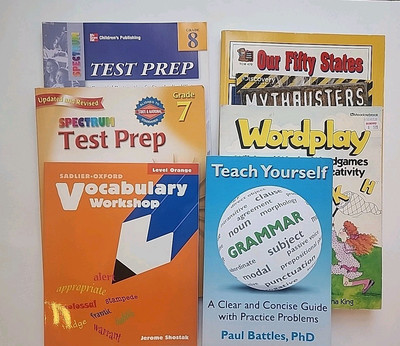 Homeschool Curriculum Lot Of 7 Student Workbooks 7th/8th Grade Test Prep, States