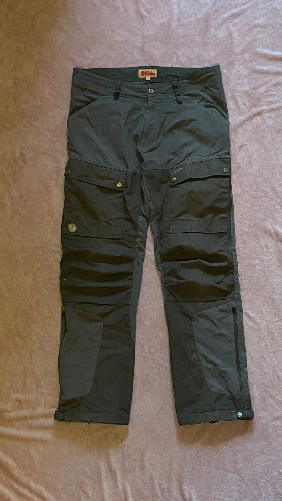 Fjallraven Ken Trousers Men’s EU52 Khaki Brown G1000 Cargo