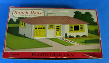 VINTAGE PLASTICVILLE U.S.A. RANCH HOUSE MODEL KIT - W/BOX
