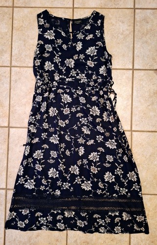Maxikleid Sommerkleid Blau Blumen Gr. 38 Kleid Lang v. Yessica - Bild 12 von 12