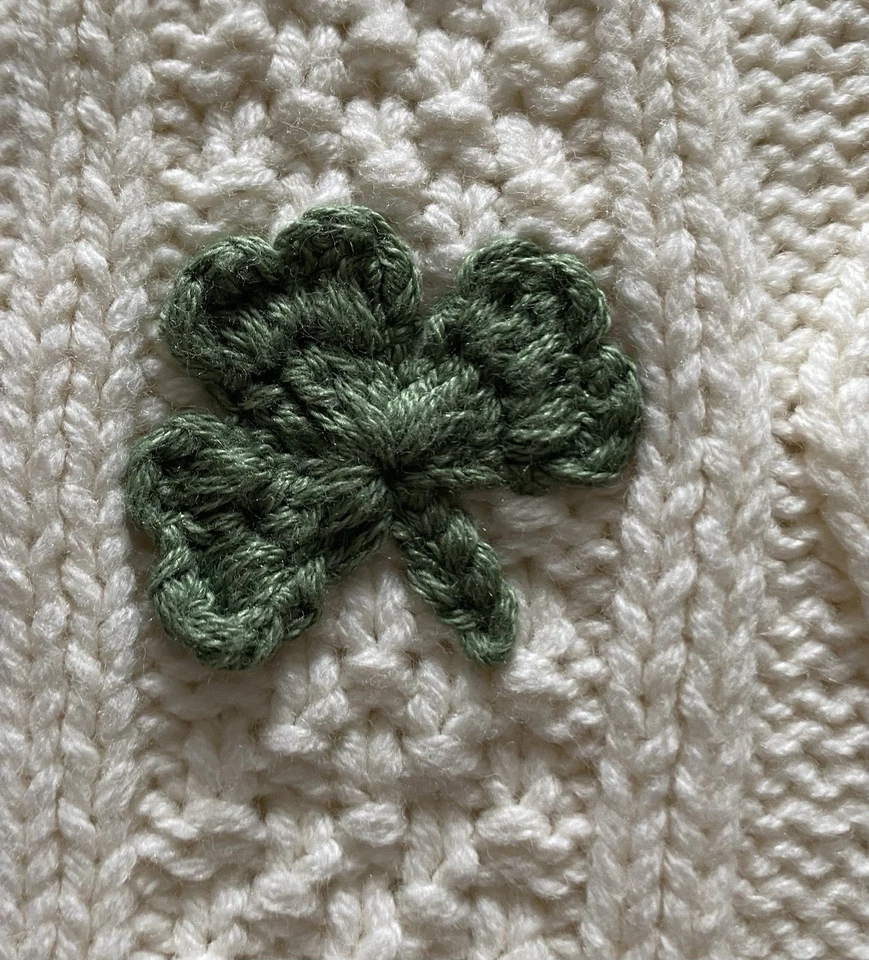 Patrick Francis Ireland Youth 5-6 Cotton Blend Cream Cable Knit Sweater NWT - Image 3 of 4