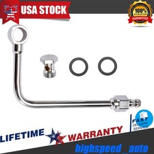 Universal Carb Fuel Line Kit 38 Hose Barb Inlet 8126 Chrome Fuel Line Us