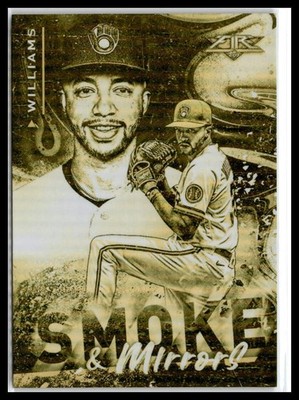 Devin Williams 2021 Topps Fire Smoke and Mirrors Gold Minted #SM-3  Brewers