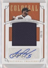2019 Panini National Treasures Holo Gold 49/75 Jonathan Villar #CS-JV Auto j8o
