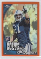 2010 Topps Chrome Rack Pack Orange Refractor Pat Angerer #C121 2u3