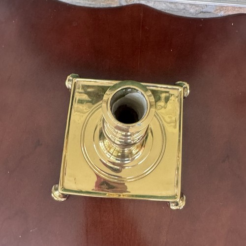 Vintage William & Mary Solid Brass Candle Stick Holder Reproduction Colonial - Picture 4 of 8