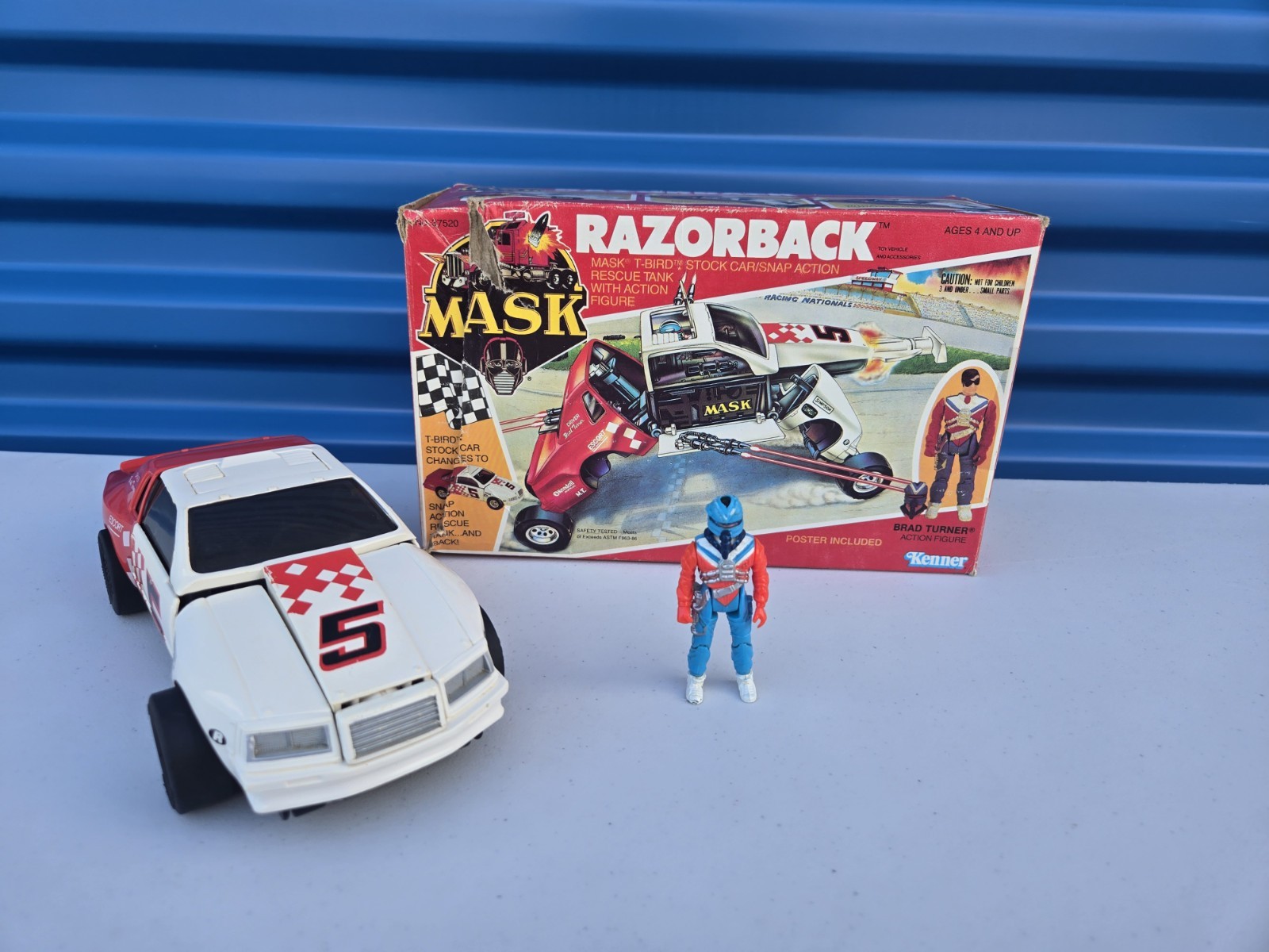 Razorback Brad Turner Complete With Box MASK 1987 Kenner Vintage Vehicle M.A.S.K
