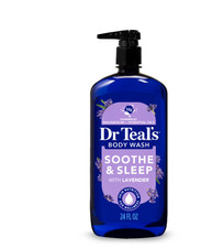 Dr Teal's Body Wash with Pure Epsom Salt, Soothe  Sleep with Lavender, 24 fl oz