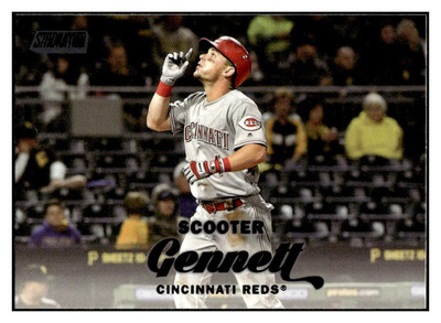 2017 Stadium Club #132 Scooter Gennett Black Foil