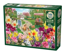 Springtime Frolic 1000 Piece Jigsaw Puzzle Cobble Hill New