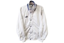 Vintage PUMA Track Jacket Full Zip Size L gray 90s classic sport light wear