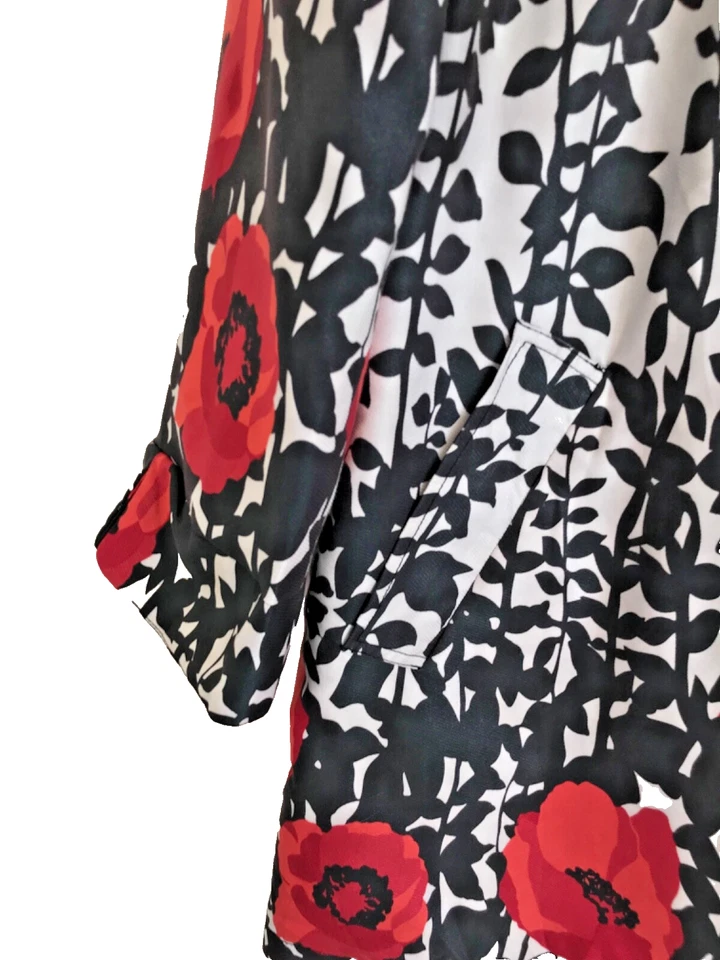 Mid-length Light Jacket, Ambition XL Black, white, red, poppy graphic, Coat Pete - Image 3 of 4