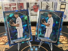 2024 Bowman Chrome Draft Sapphire Edition Noble Meyer #BDC-38 2 Card Lot