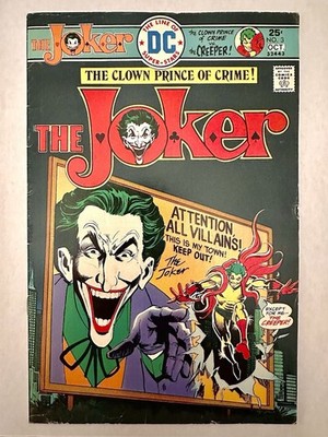 Joker #3 DC Comics 1975 Joker vs. The Creeper Higher Mid-Grade. HTF Lower Dist.