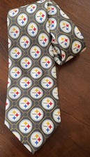 Pittsburgh Steelers Logo Neck Tie 100 Silk NFL