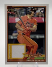 2026 Topps Baseball Series 1 Samuel Basallo RC Relic 91R-SB Baltimore Orioles