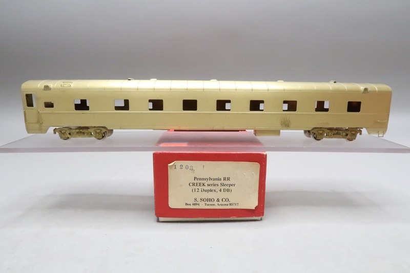 HO BRASS SOHO PENNSYLVANIA CREEK SLEEPER 12-4 DUPLEX UNPAINTED